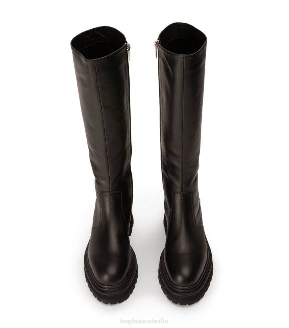 kniehohe Stiefel| de Tony Bianco Frauen Hitch-Kalbsstiefel schwarzes Venedig 4624433